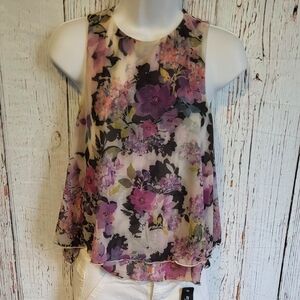 Bebe floral shirt xs